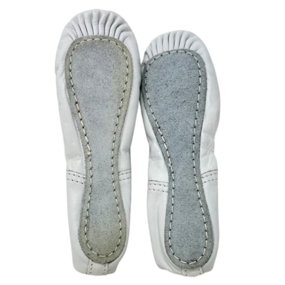 Capezio Leather Ballet Shoes For Kids Size 1 1/2M  With Elastic & Tie Closure - Picture 6 of 6